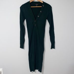 2/$24 - Forever 21 Contemporary Midi Ribbed Dress Size S